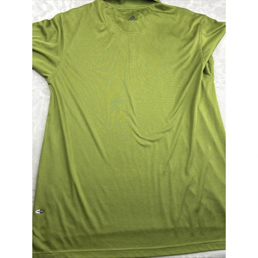 Adidas Golf Climacool Polo Shirt Men’s XL Red Lime Green Set Embroidered - Picture 12 of 13